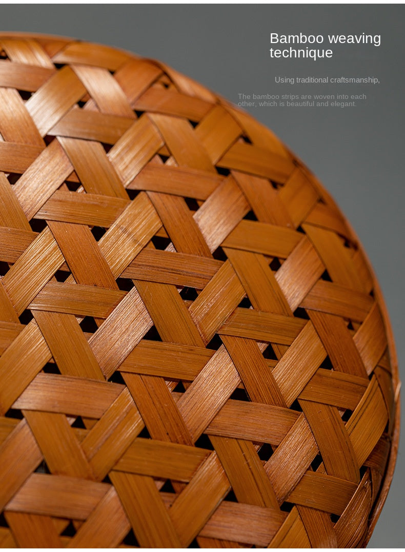 Bamboo Tea Set Storage Box