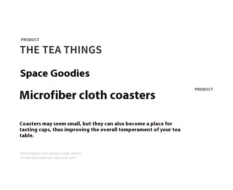 Microfiber cloth coasters