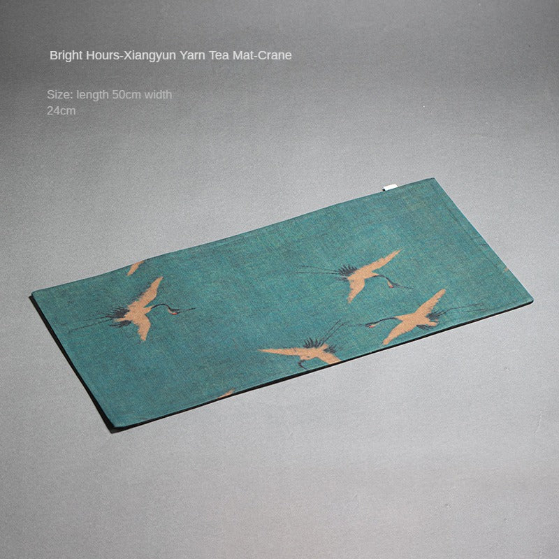 Chinese Style Xiangyun Silk Tea Mat