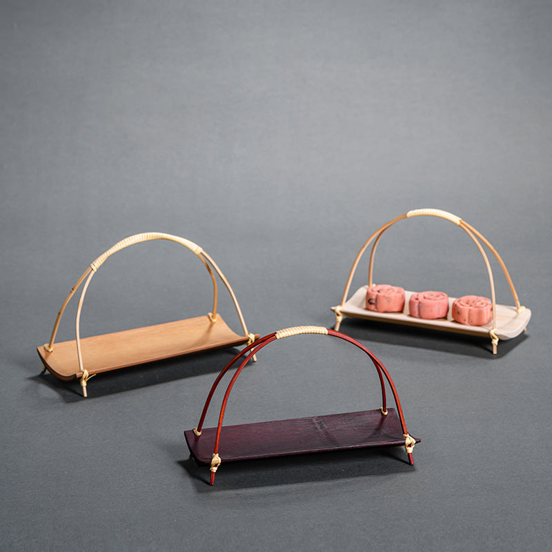 Bamboo Woven Tea Cake Tray