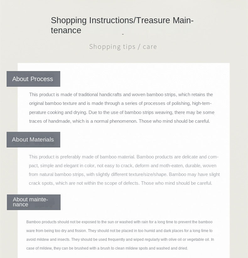 Japanese Retro Handmade Bamboo Basket