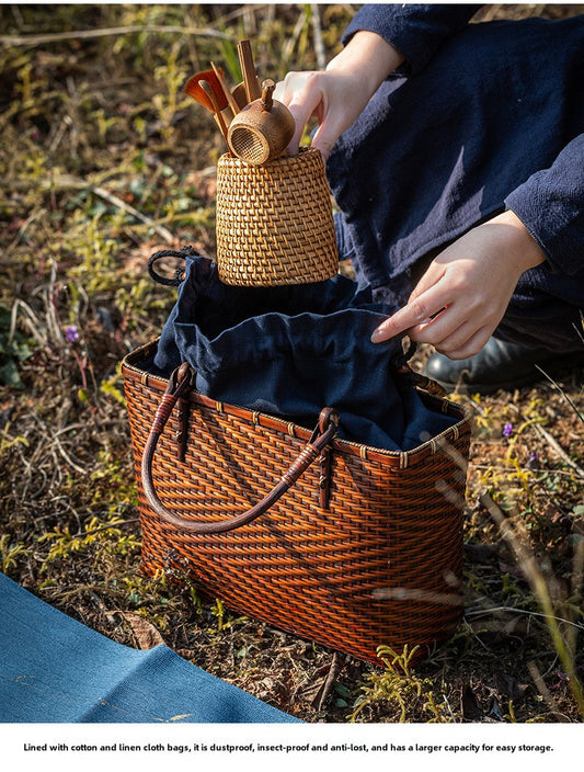 Chinese Style Handmade Bamboo Woven Bag