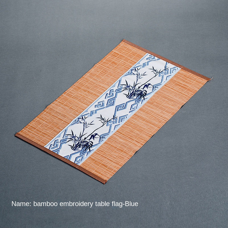 Bamboo Tea Mat New Chinese Style Zen Tea Flag
