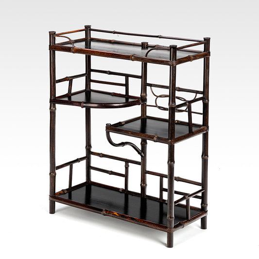 Purple Bamboo Tea Stand