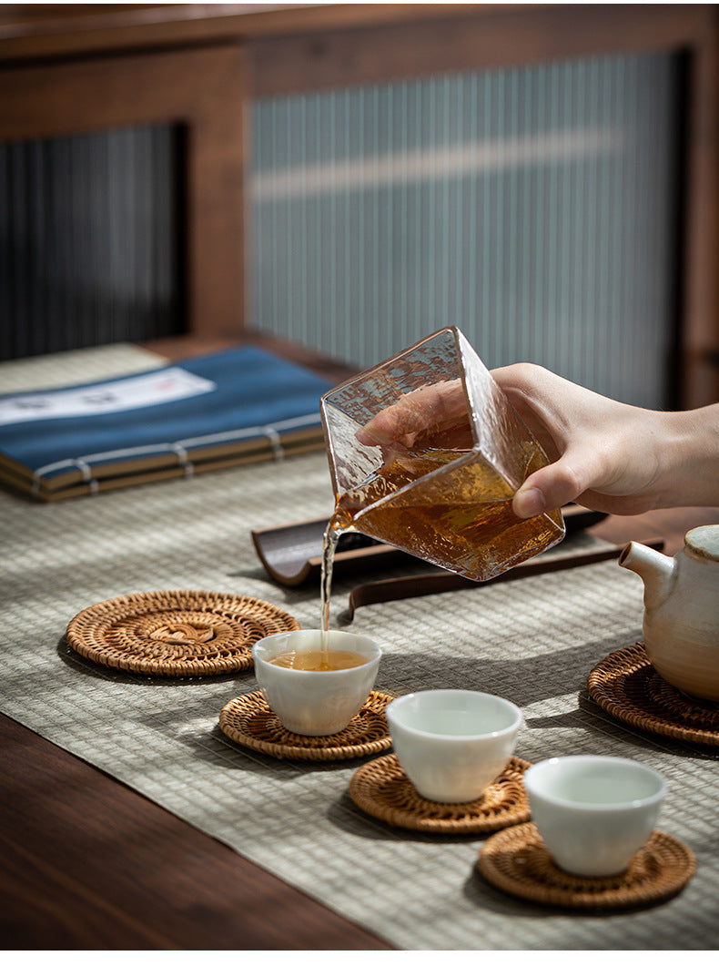 Chinese style creative rattan coaster