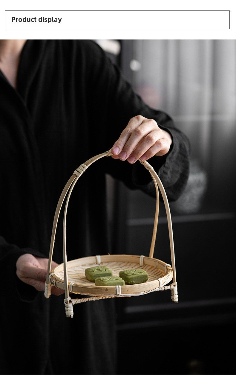 Small bamboo-woven baskets