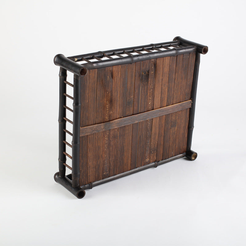 Zen-inspired Purple Bamboo Tea Tray