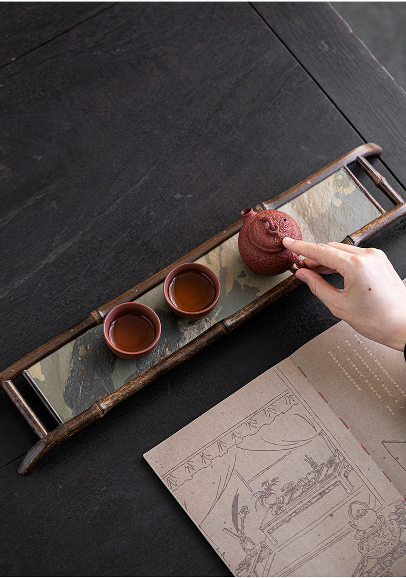 Bamboo Woven Tea Cup Holder