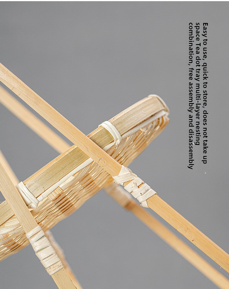Small bamboo-woven baskets