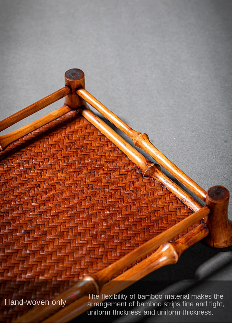 Bamboo Tea Set Storage Tray