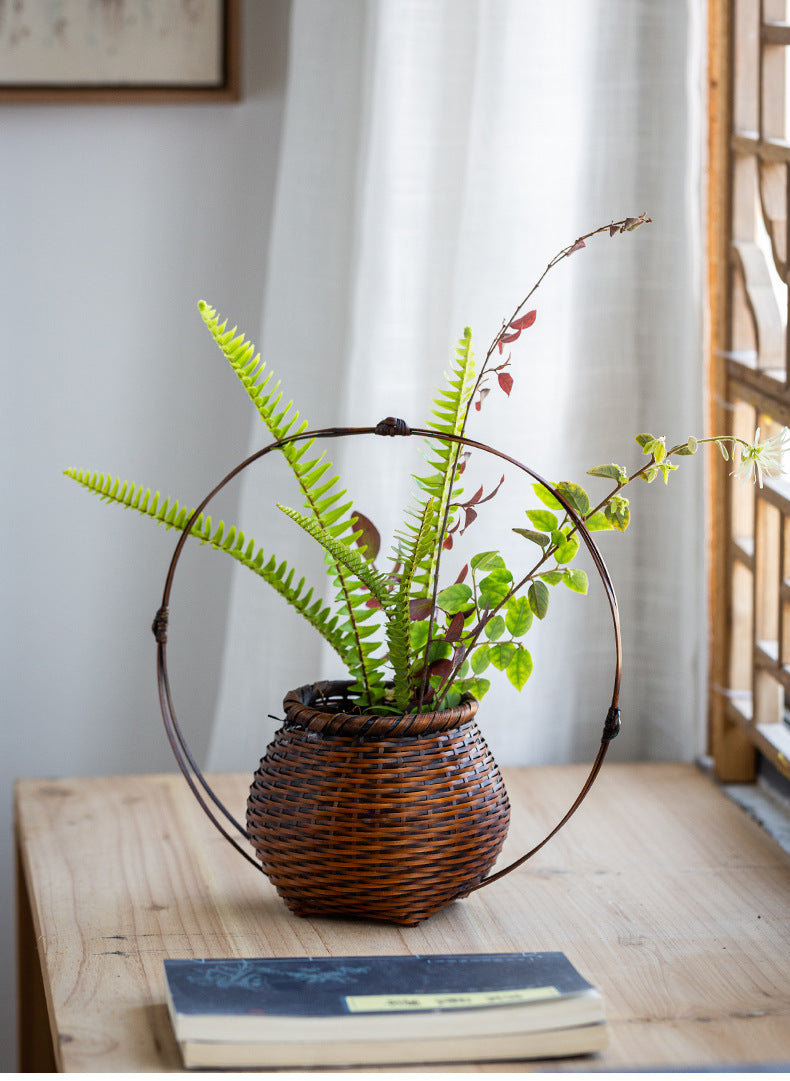 Handmade Bamboo Woven Vase