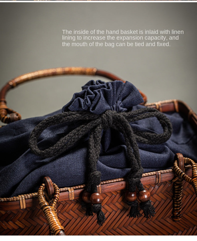 Bamboo Woven Handbag