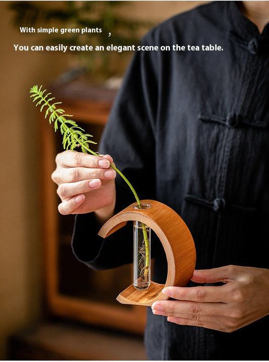 Bamboo flower vase