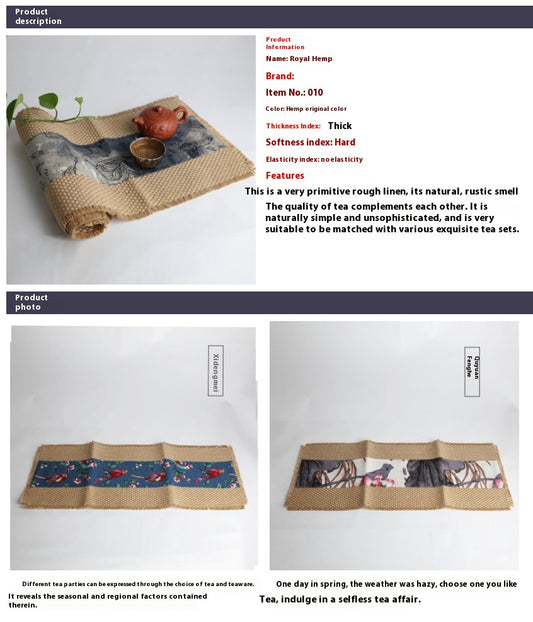 Jute Tea Cloth Coarse Jute Tea Mat