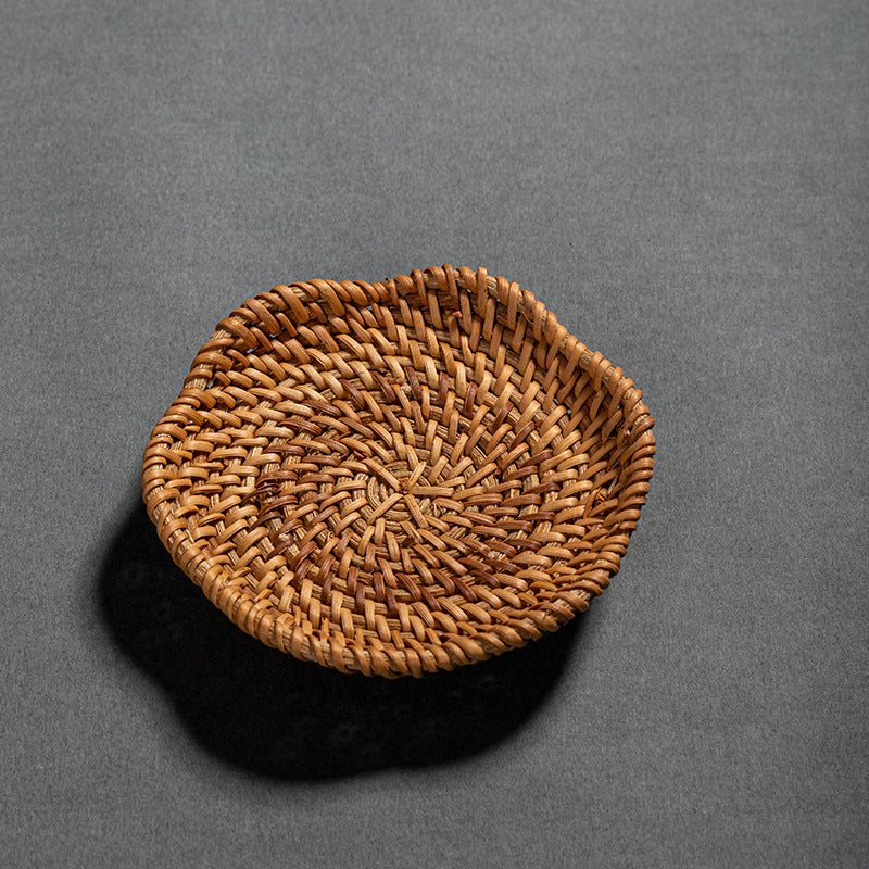Chinese style creative rattan coaster