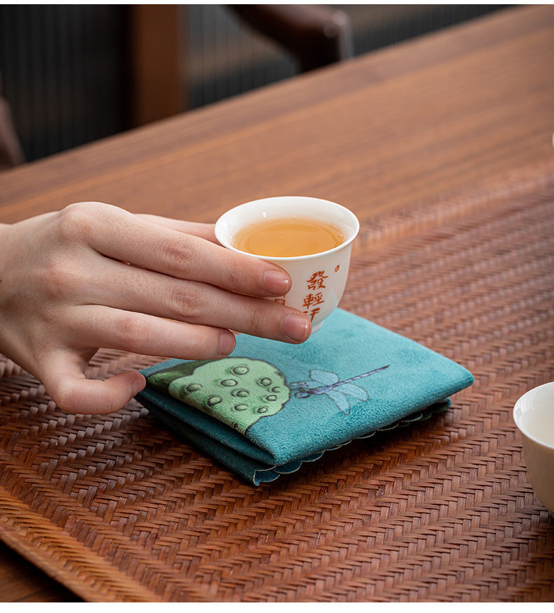 Chinese Suede Small Tea Towel