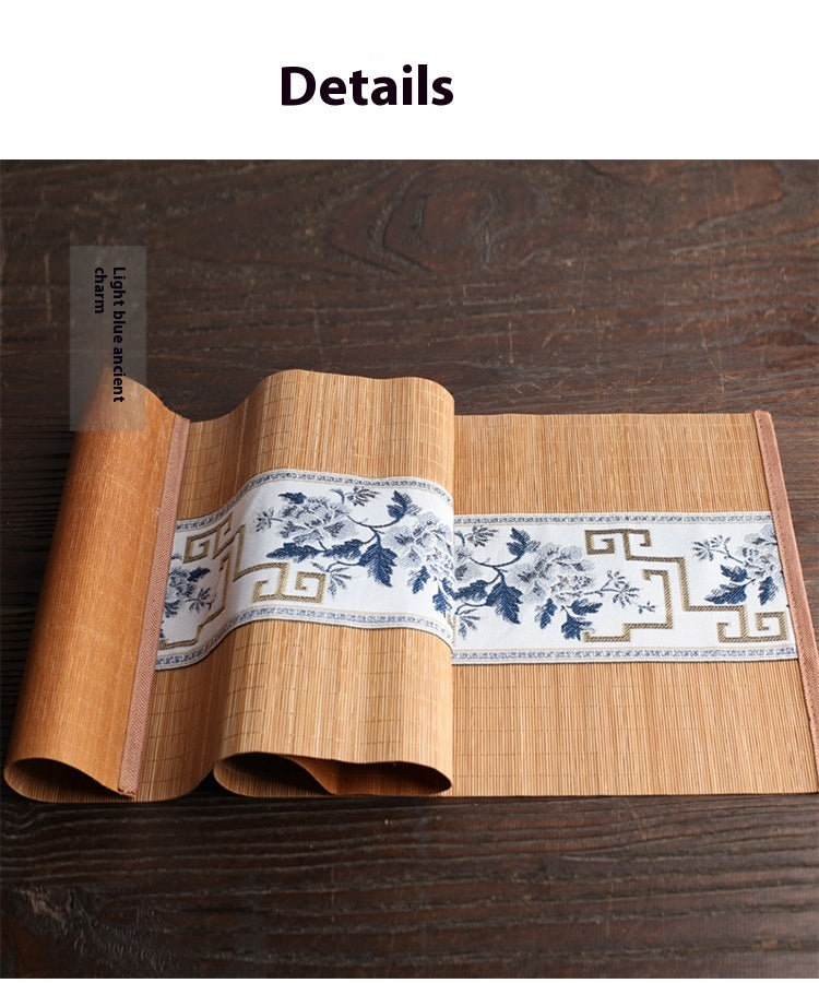 Chinese Ancient Bamboo Tea Mat