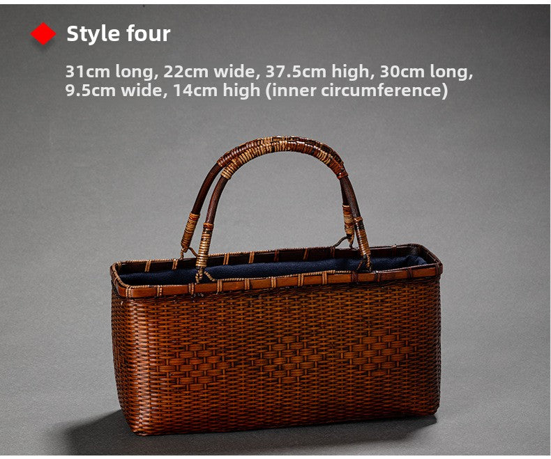Handmade Retro Bamboo Woven Bag