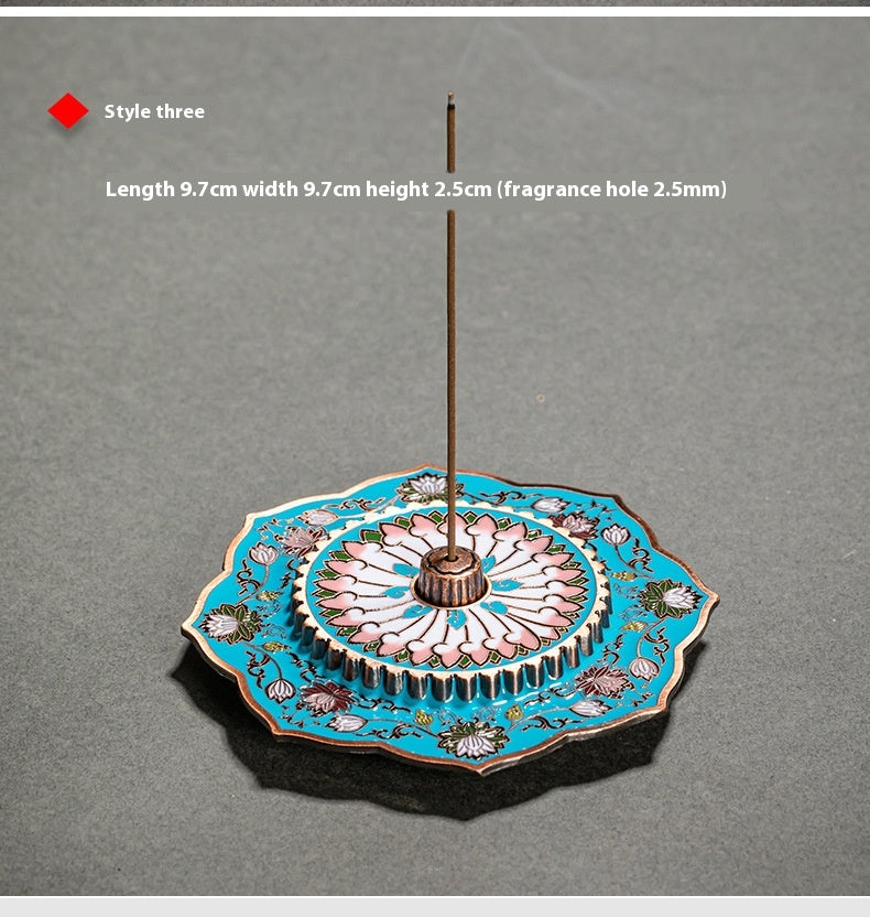 European Retro Zinc Alloy Incense Holder