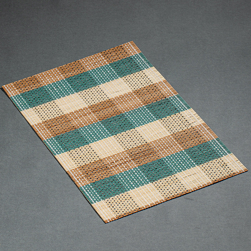 Colorful bamboo mat