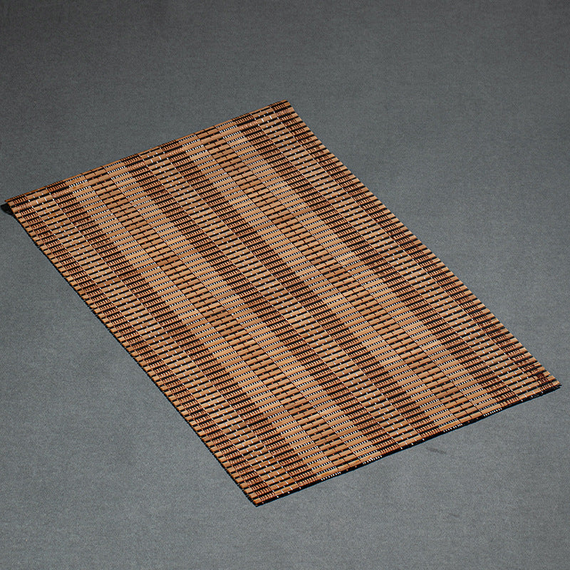 Colorful bamboo mat