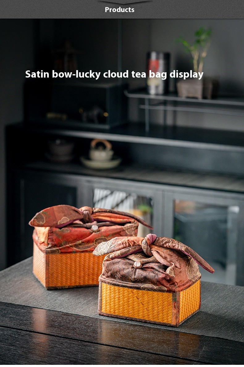 Chinese-Style Portable Bamboo Storage Bag