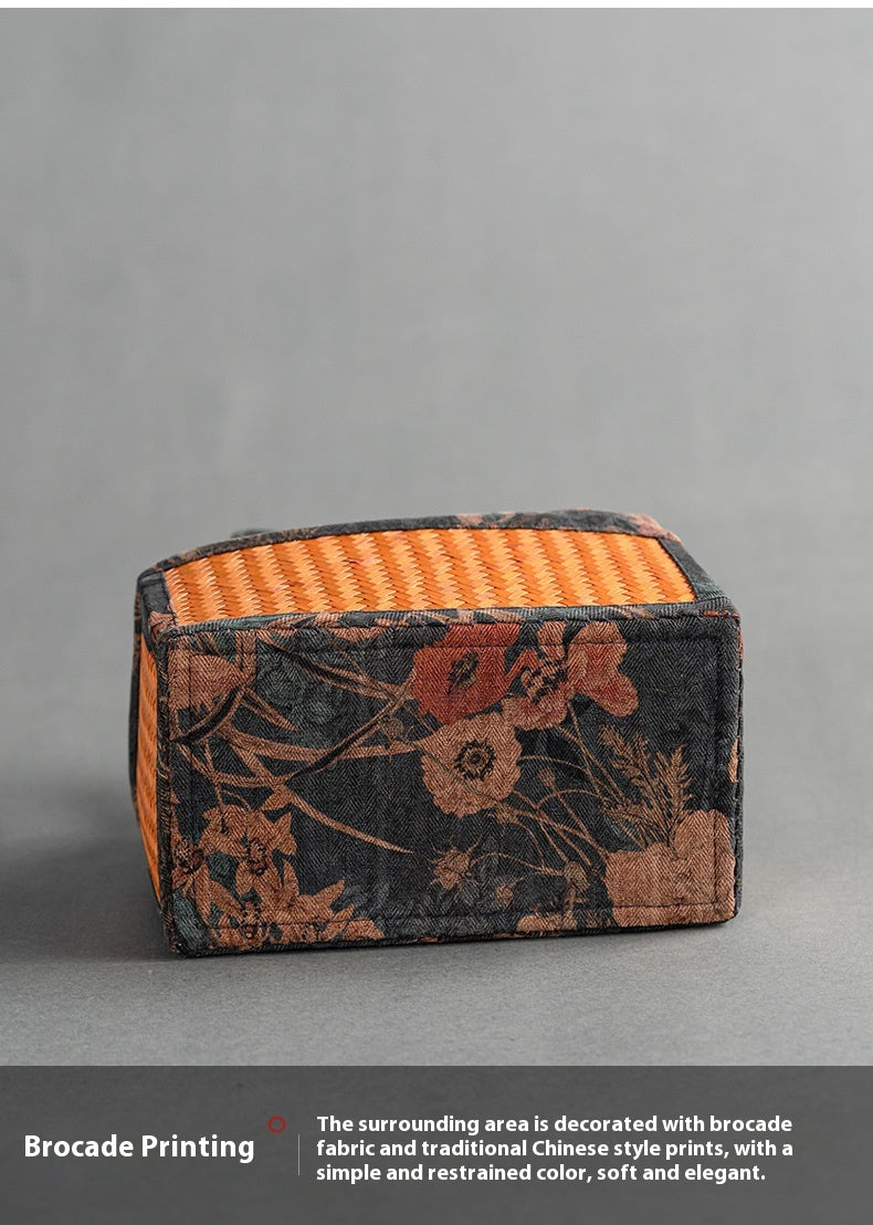 Chinese-Style Portable Bamboo Storage Bag