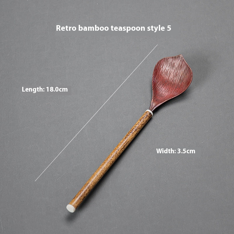 Tea Spoon Single Piece Yunfei Hammered Copper Tea Scoop