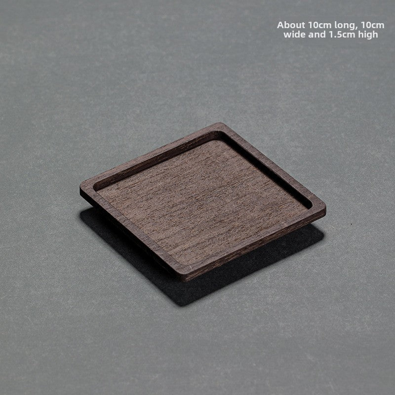 Wooden tea ceremony coaster