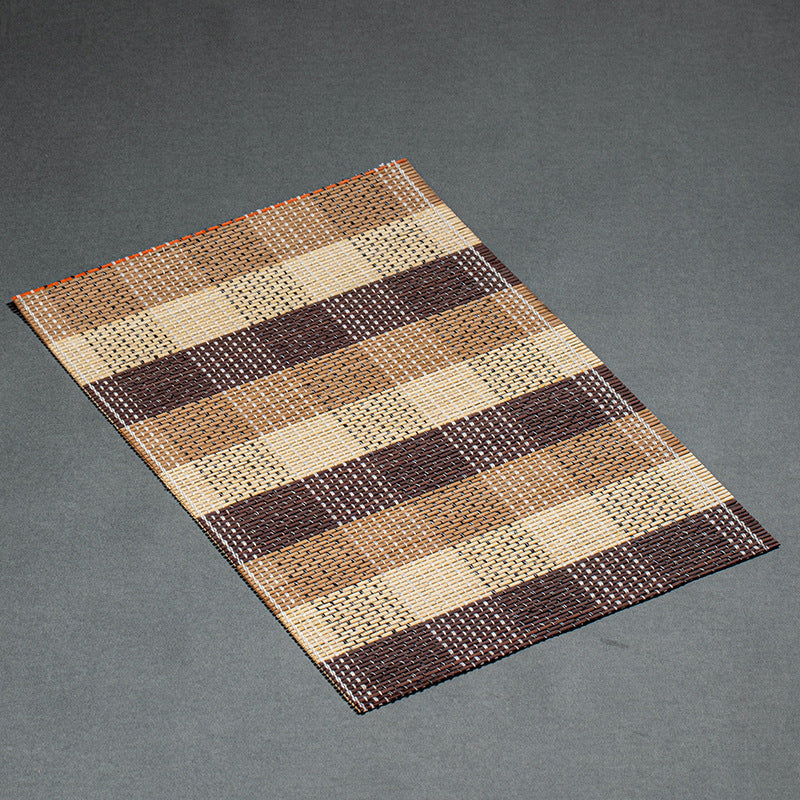 Colorful bamboo mat