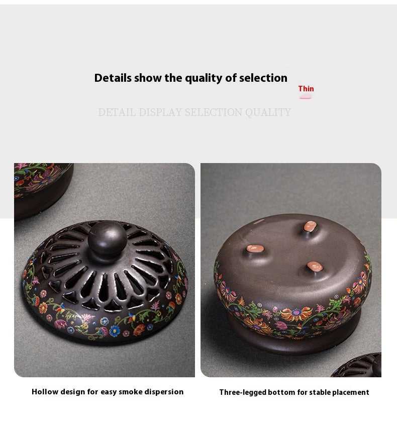 Chinese Style Incense Coil Aromatherapy Furnace Incense Holder