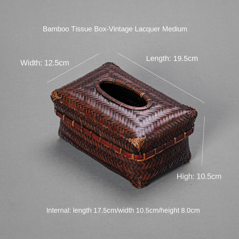 Bamboo Woven Tissue Box