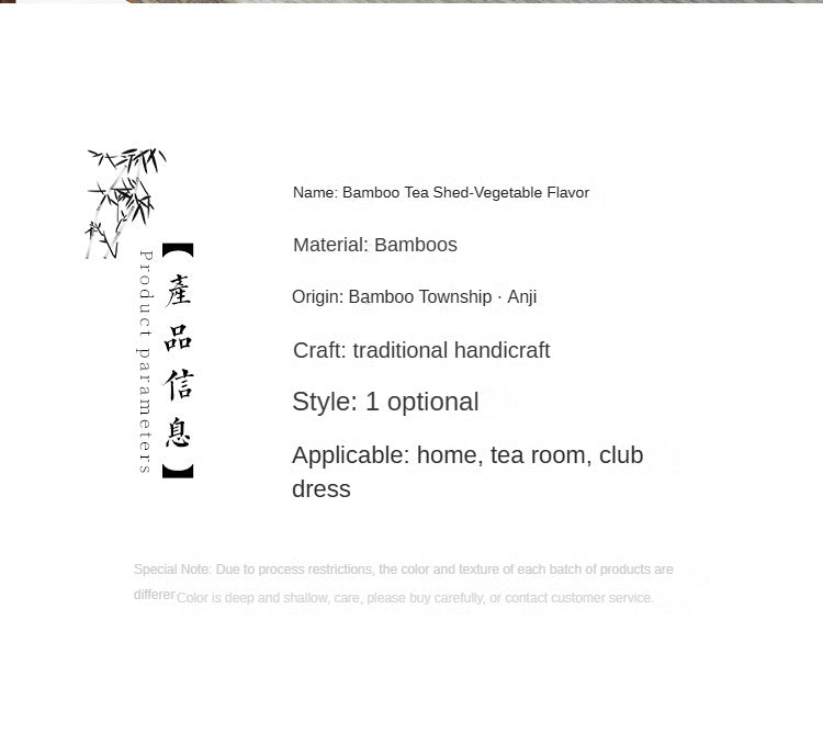 Bamboo Tea Service Plate Tea Ware Storage Cup Holder