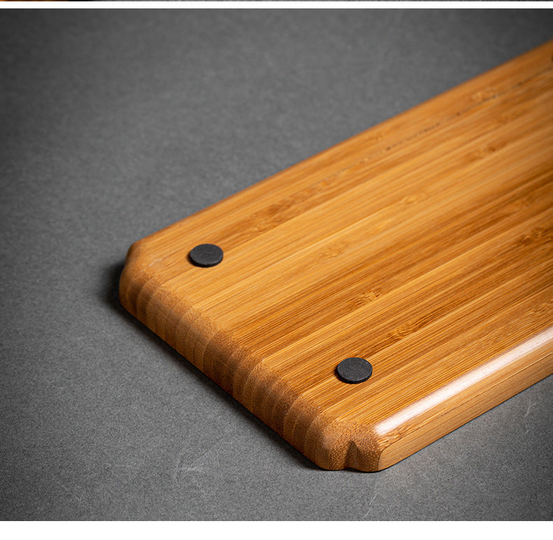 Heavy Bamboo Rectangular Single Layer Simple Tray