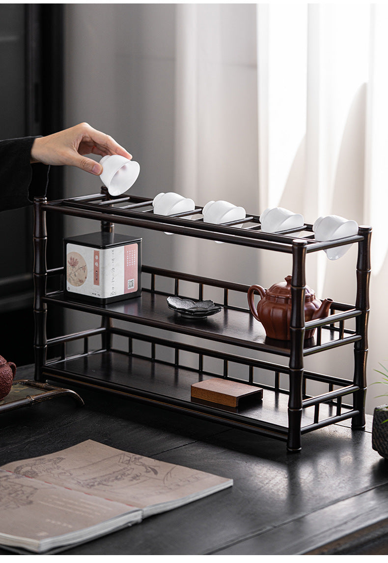 Bamboo Woven Tea Cup Holder