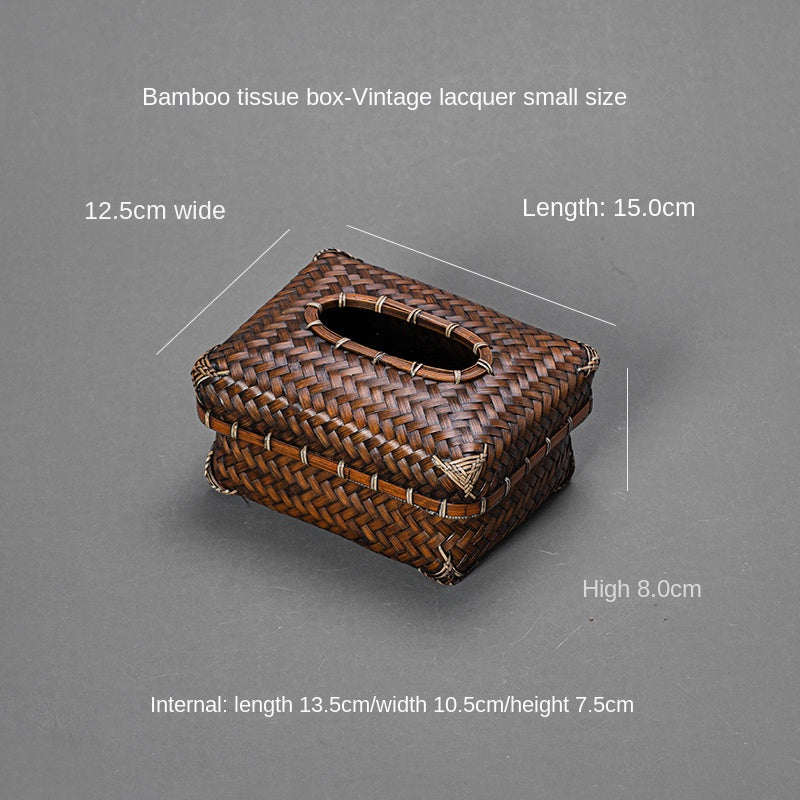 Bamboo Woven Tissue Box