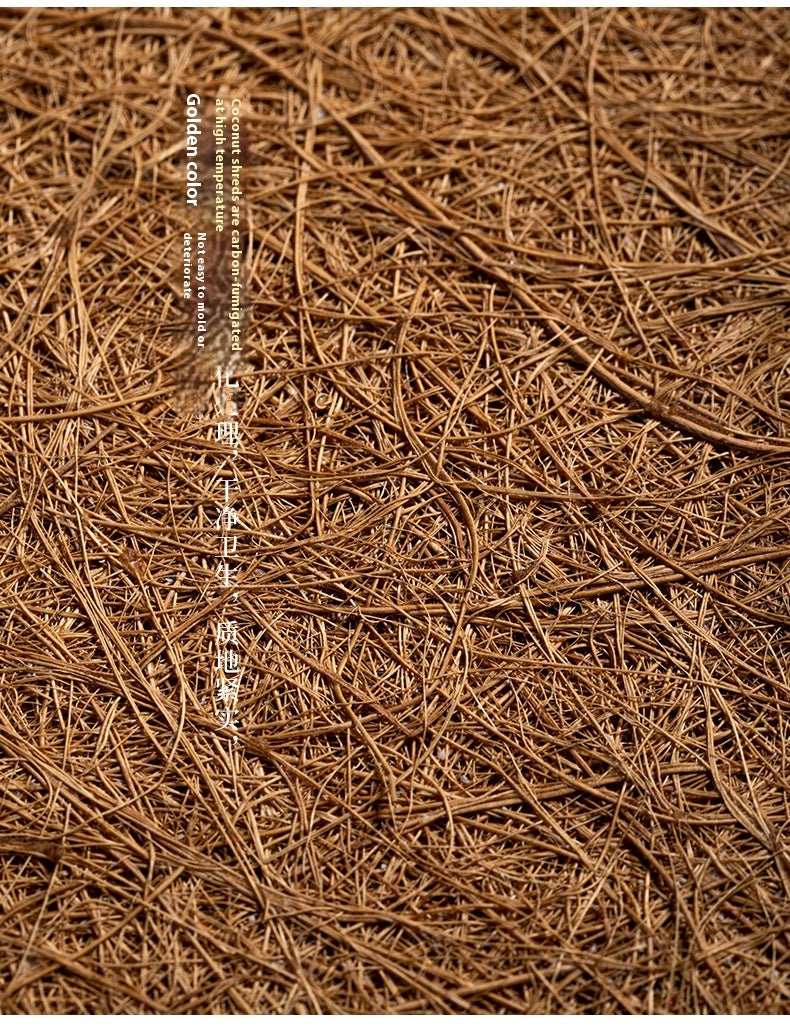 Coconut Palm Coaster Tea Mat Thickened Bristle Mat