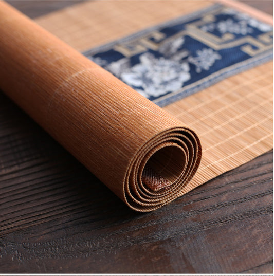Chinese Ancient Bamboo Tea Mat