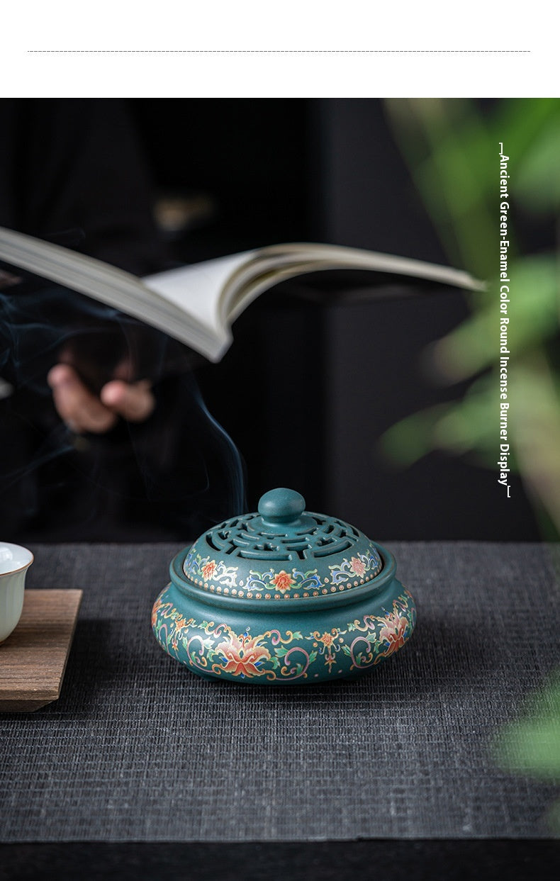 Chinese Style Incense Coil Aromatherapy Furnace Incense Holder