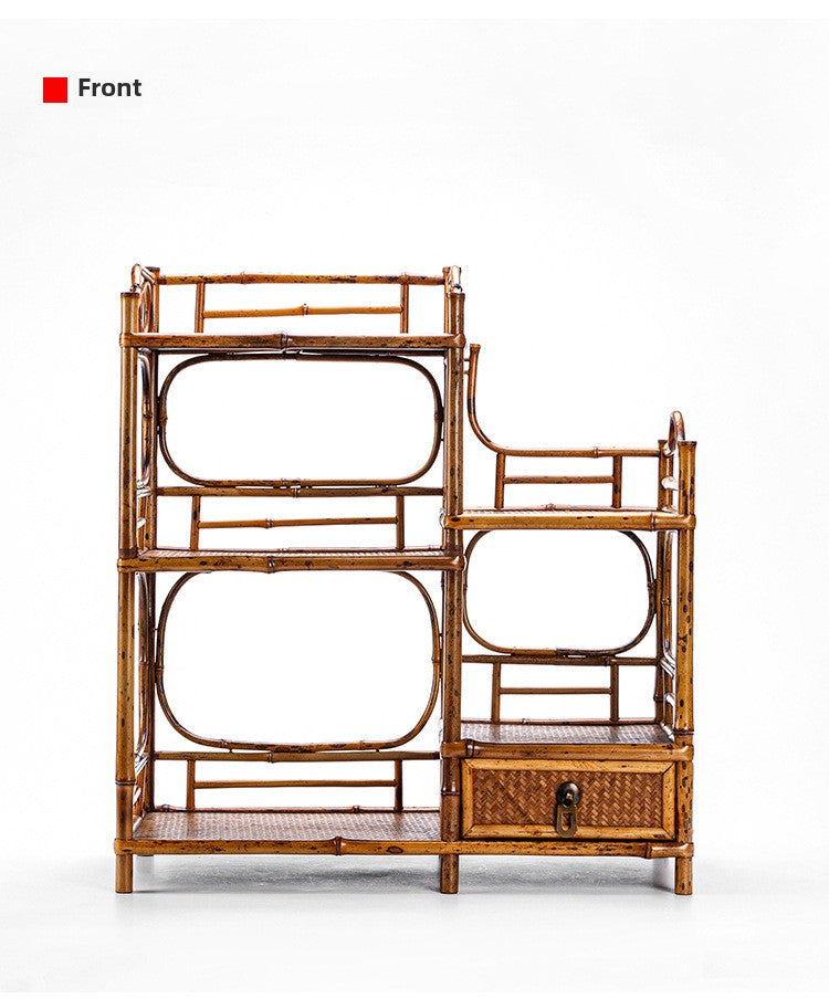 Handmade Bamboo Tea Shelf Curio Stand