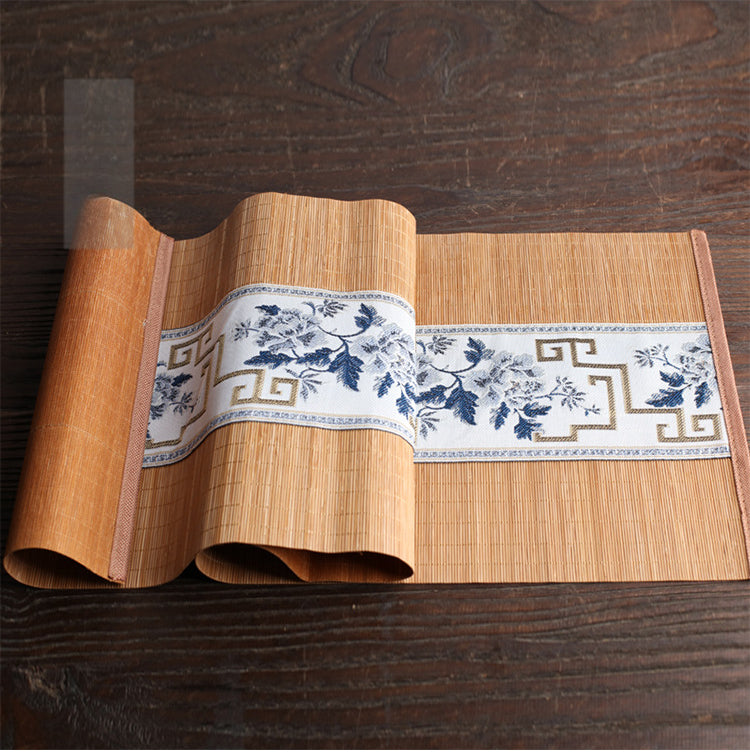 Chinese Ancient Bamboo Tea Mat