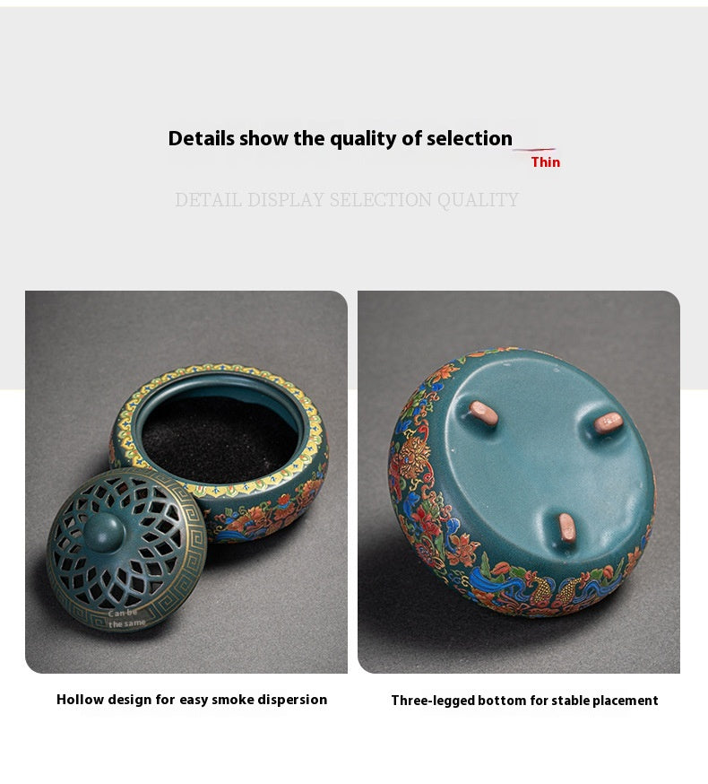 Chinese Style Incense Coil Aromatherapy Furnace Incense Holder