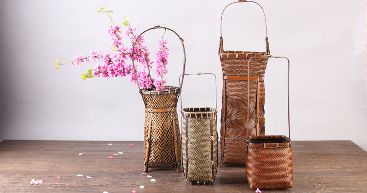 Bamboo Woven Flower Vase