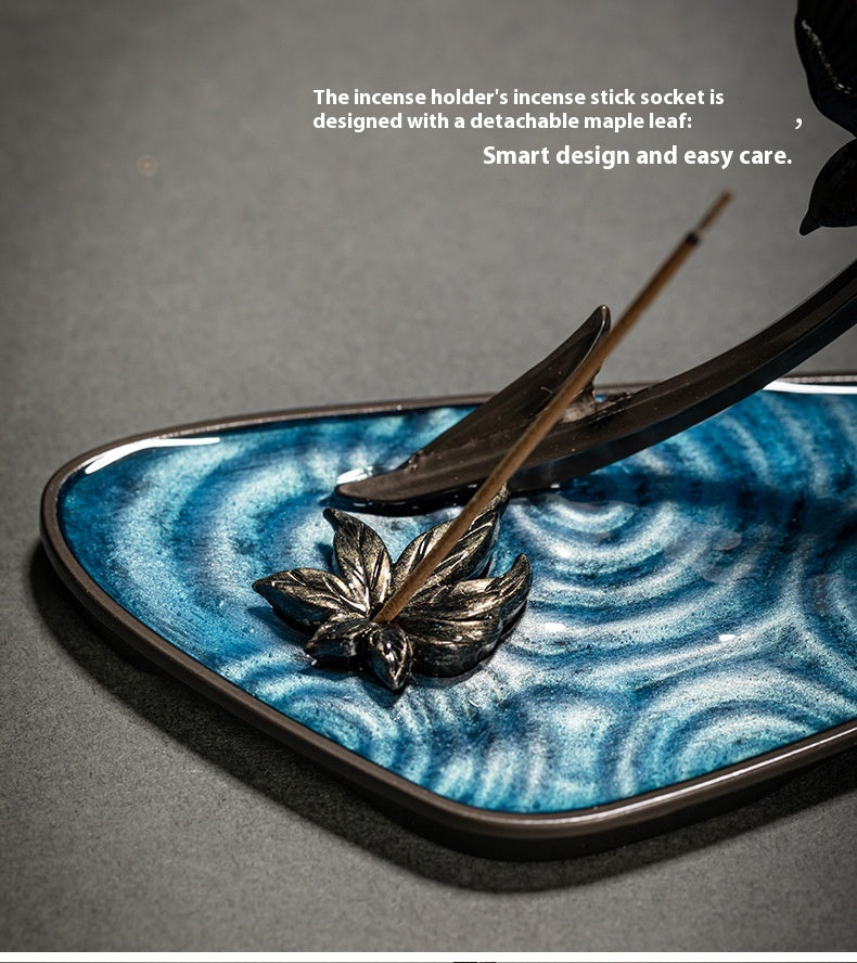 European Retro Zinc Alloy Incense Holder