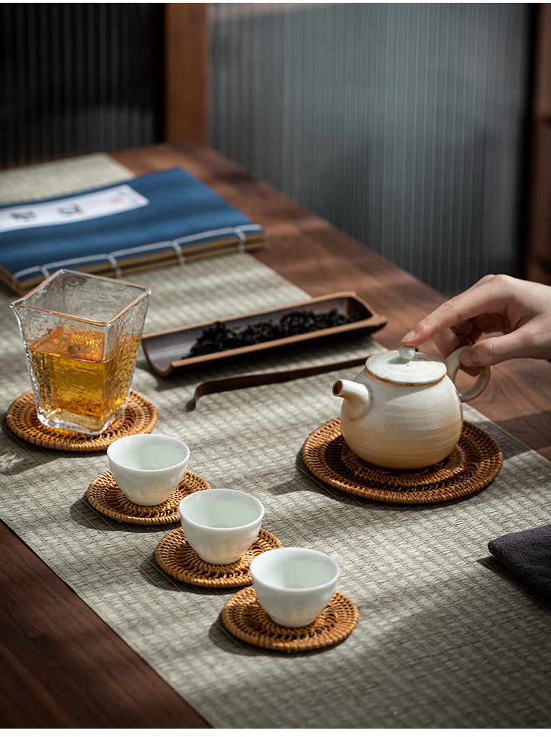 Chinese style creative rattan coaster