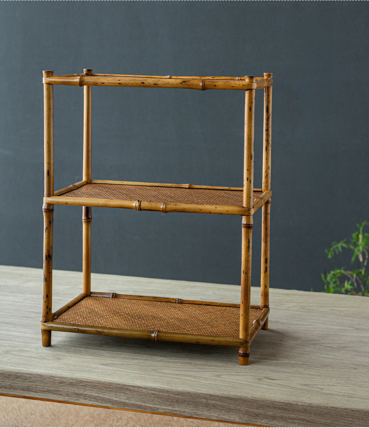 Bamboo Tea Service Plate Tea Ware Storage Cup Holder