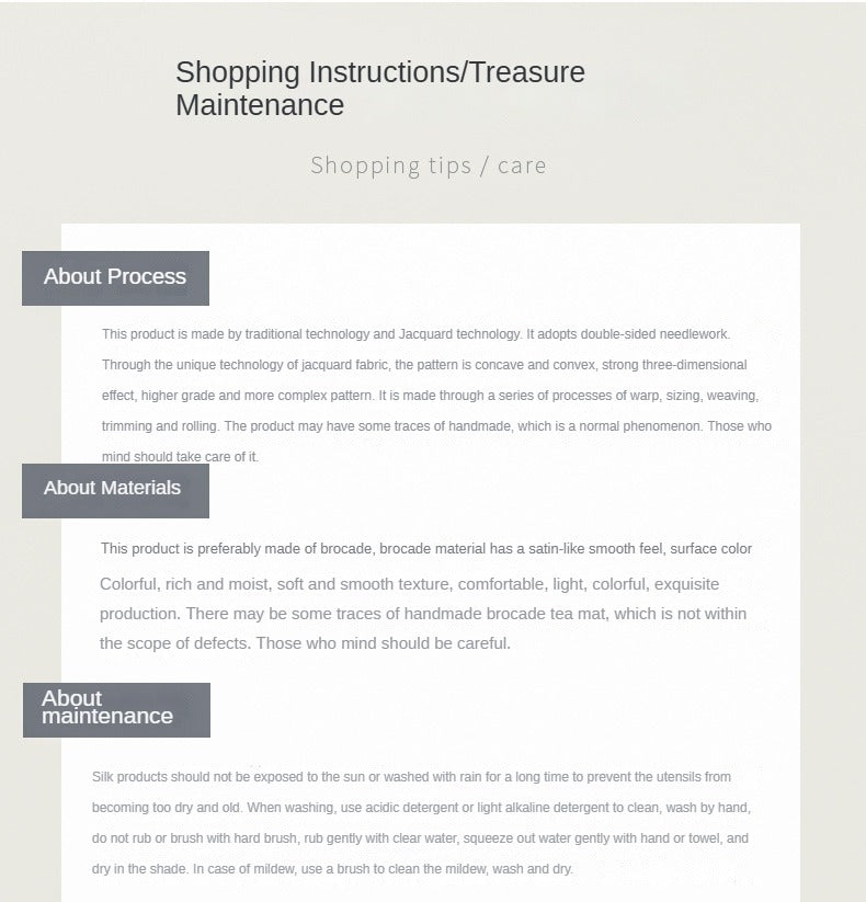 Nishijin Weaving Tea Ceremony Mat