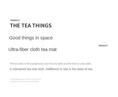 Microfiber Cloth Master Tea Mat