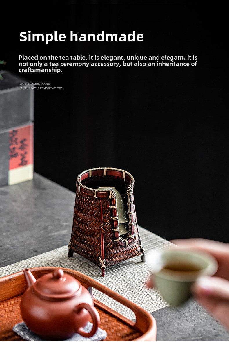 Handmade bamboo cup holder