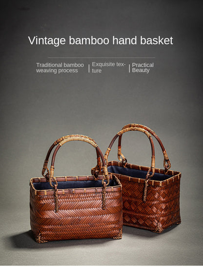 Bamboo Woven Handbag